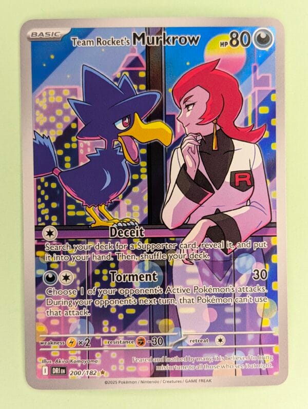 Team Rocket's Murkrow - 200/182 - Scarlet & Violet – Destined Rivals (DRI)