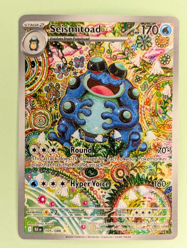 Seismitoad - 105/086 - Scarlet & Violet – Black Bolt (BLK)