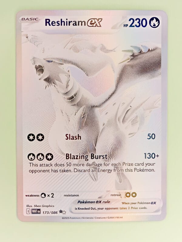 Reshiram ex - 173/086 - Scarlet & Violet – White Flare (WHT)
